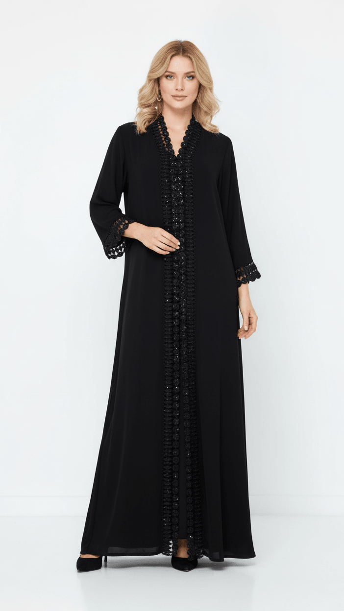 Black Abaya & Sheila Sets UAE - Habib Bazar