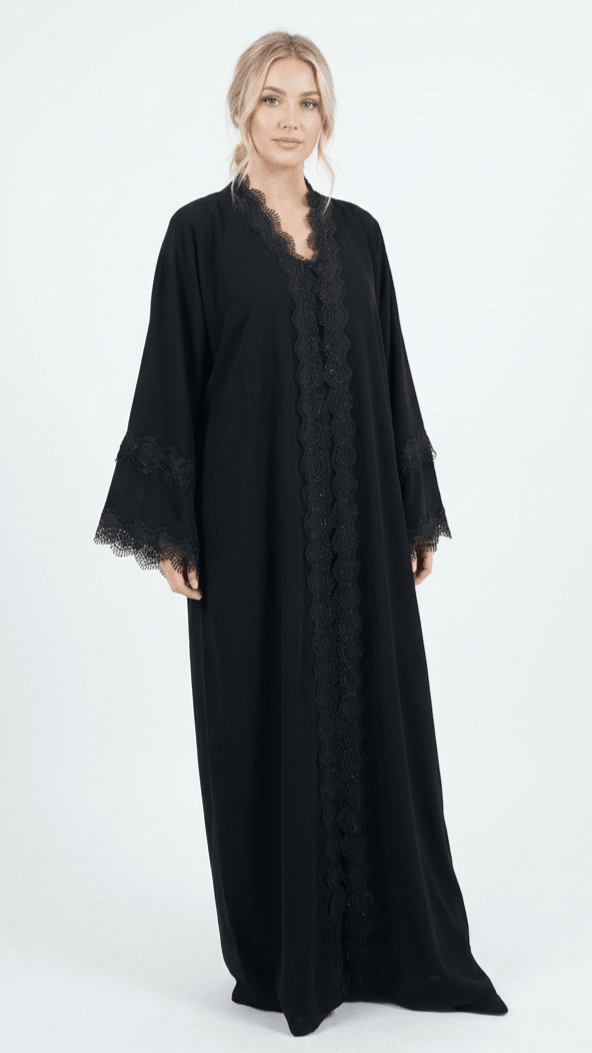 Black Abaya & Sheila Set | Chic Modest Fashion - Habib Bazar