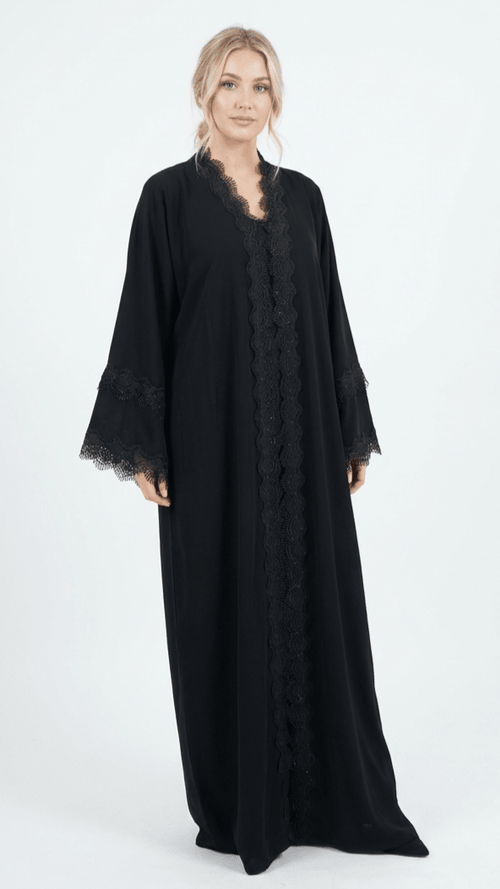 Black Abaya & Sheila Set | Chic Modest Fashion - Habib Bazar