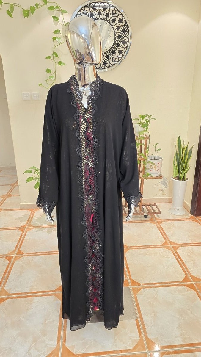 Black Abaya & Sheila Set | Contemporary Modest Fashion - Habib Bazar