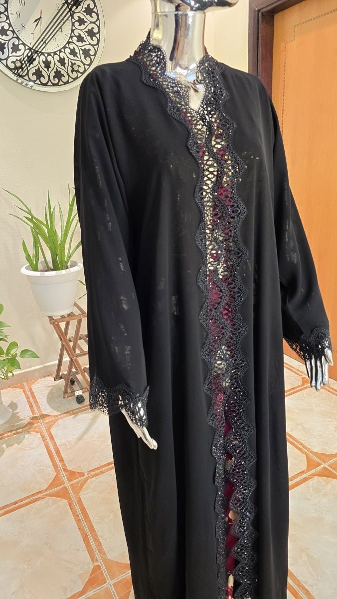 Black Abaya & Sheila Set | Contemporary Modest Fashion - Habib Bazar