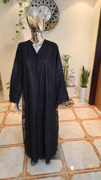 Black Abaya & Sheila Set | Exclusive Designer Modest Wear - Habib Bazar