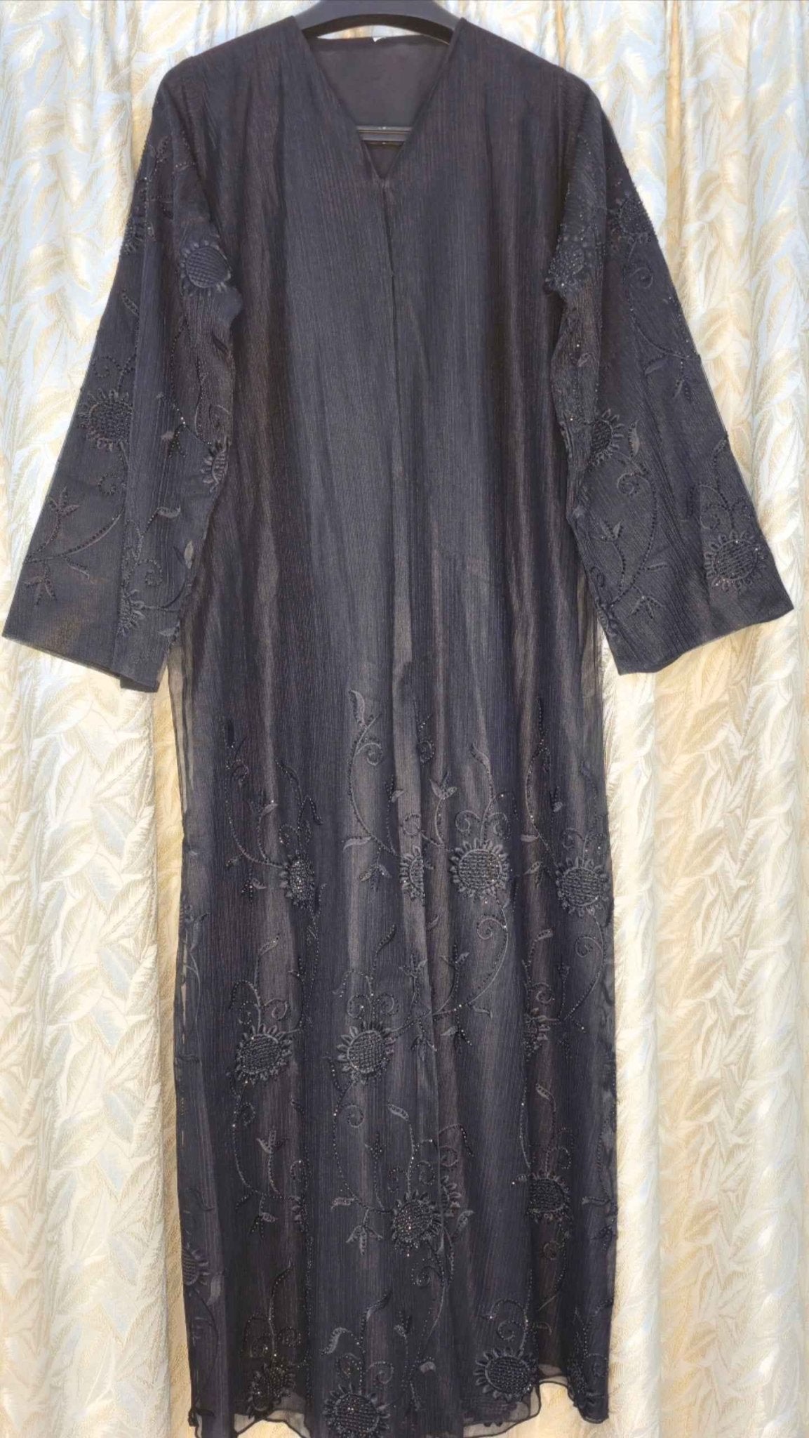 Black Abaya & Sheila Set | Exclusive Designer Modest Wear - Habib Bazar