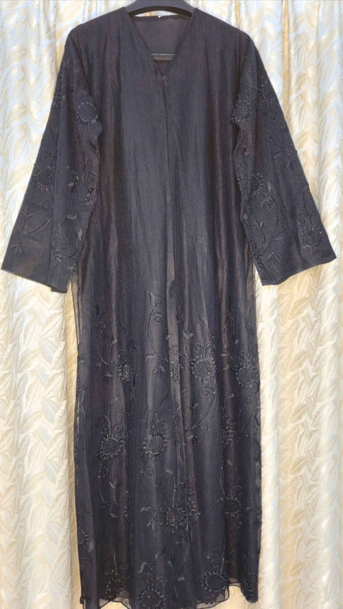 Black Abaya & Sheila Set | Exclusive Designer Modest Wear - Habib Bazar