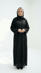 Black Abaya & Sheila Set | Exclusive Designer Modest Wear - Habib Bazar