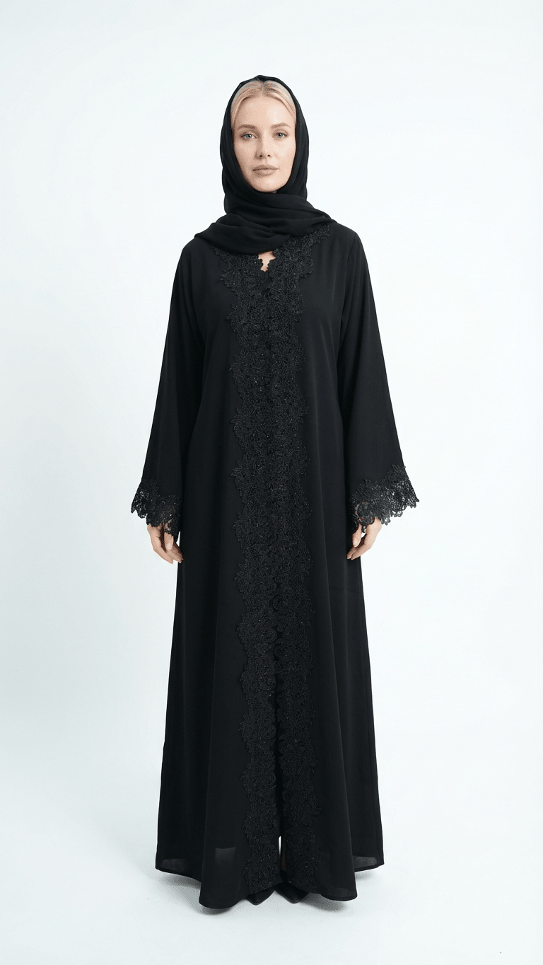 Black Abaya & Sheila Set | Sophisticated Modest Fashion - Habib Bazar