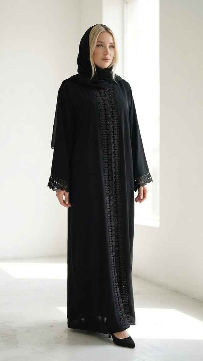 Black Abaya & Sheila Set | Timeless Women's Modest Wear - Habib Bazar