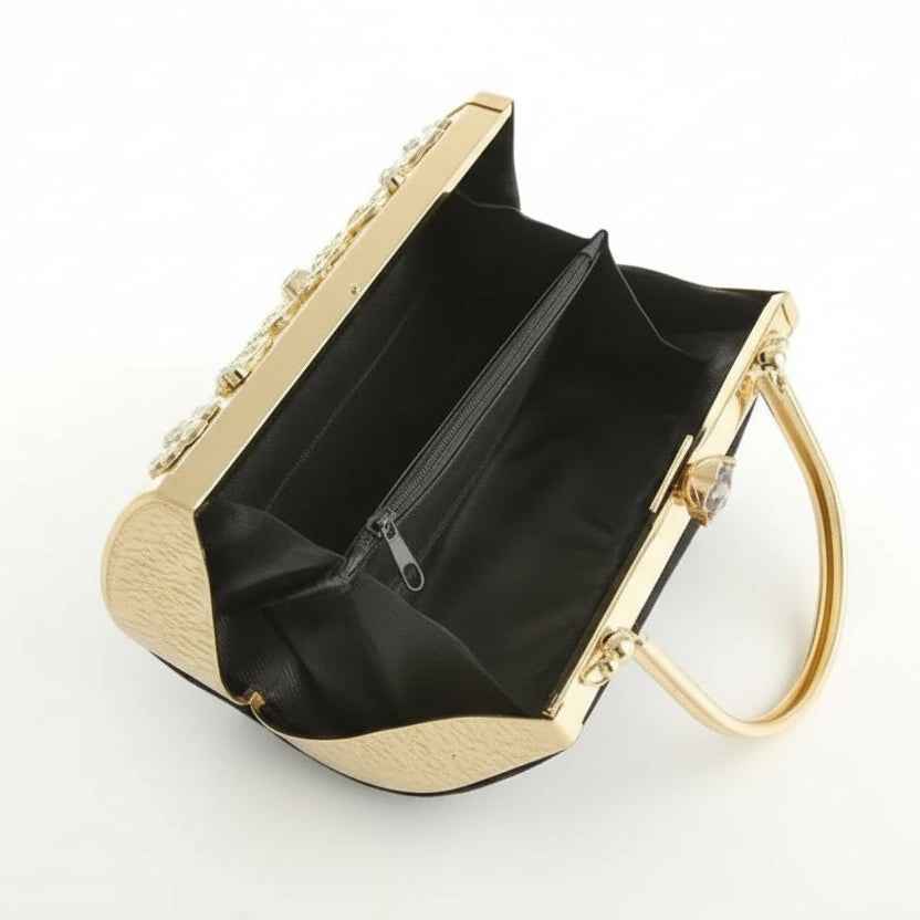 Black Rhinestone Handbag | Elegant Luxury Women's Bag - Habib Bazar