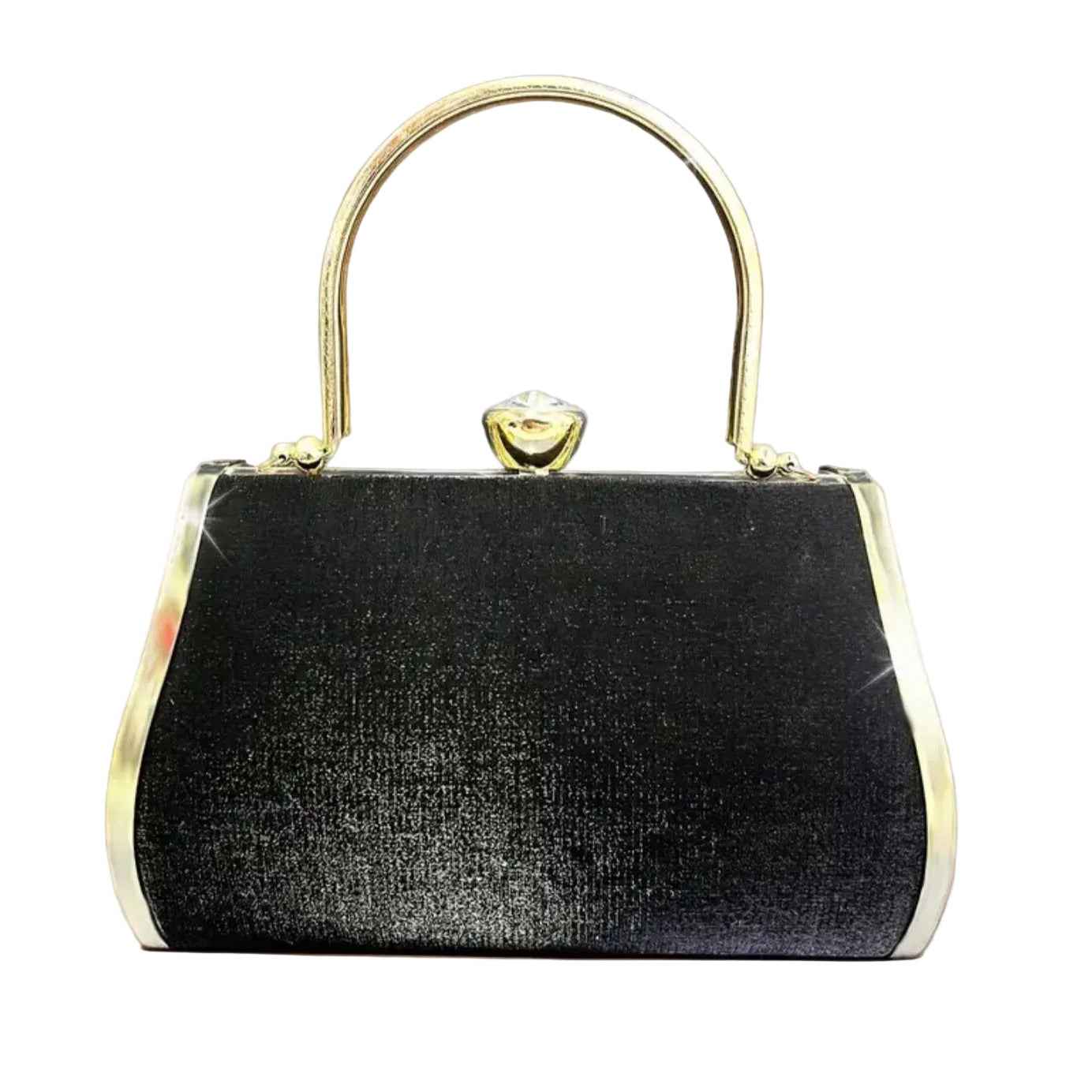 Black Rhinestone Handbag | Elegant Luxury Women's Bag - Habib Bazar