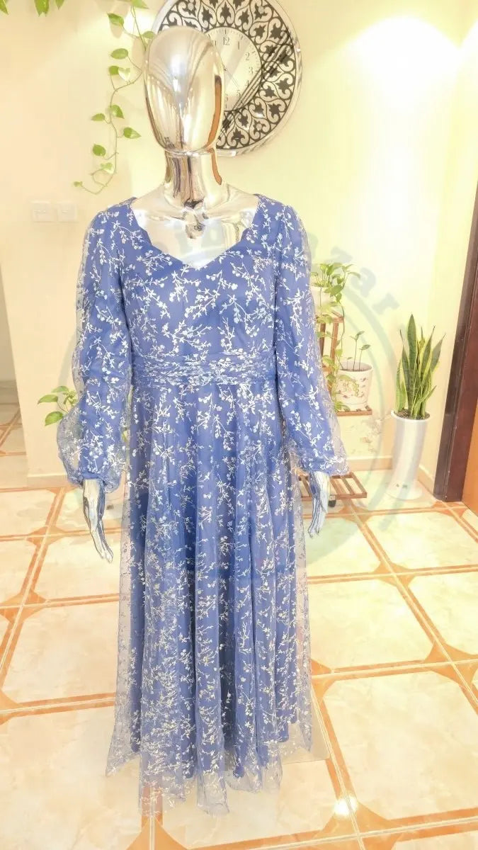 Bold Red & Blue Feminine Women's Dress | Vibrant Style UAE - Habib Bazar