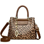 Brown Leopard Print Handbag | Premium Spacious Women's Bag - Habib Bazar