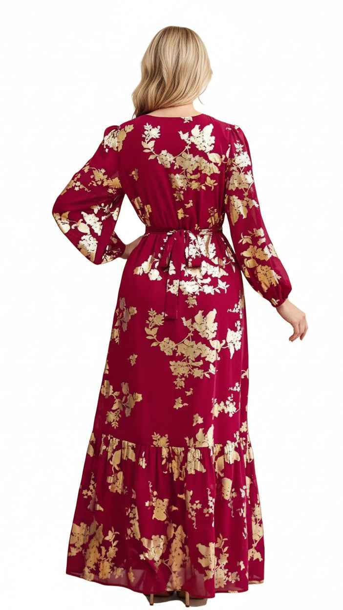 Colorful A - Line Evening Women's Dress | Vibrant Fashion UAE - Habib Bazar