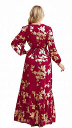 Colorful A - Line Evening Women's Dress | Vibrant Fashion UAE - Habib Bazar