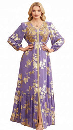 Colorful A - Line Evening Women's Dress | Vibrant Fashion UAE - Habib Bazar