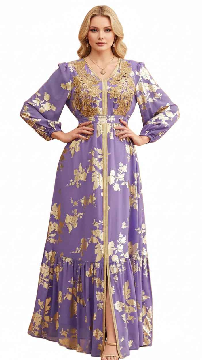Colorful A - Line Evening Women's Dress | Vibrant Fashion UAE - Habib Bazar