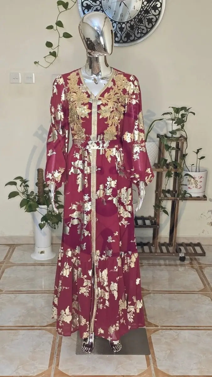 Colorful A-Line Evening Women's Dress | Vibrant Fashion UAE - Habib Bazar