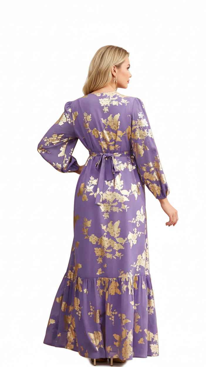 Colorful A - Line Evening Women's Dress | Vibrant Fashion UAE - Habib Bazar