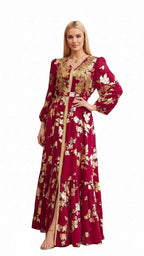 Colorful A - Line Evening Women's Dress | Vibrant Fashion UAE - Habib Bazar