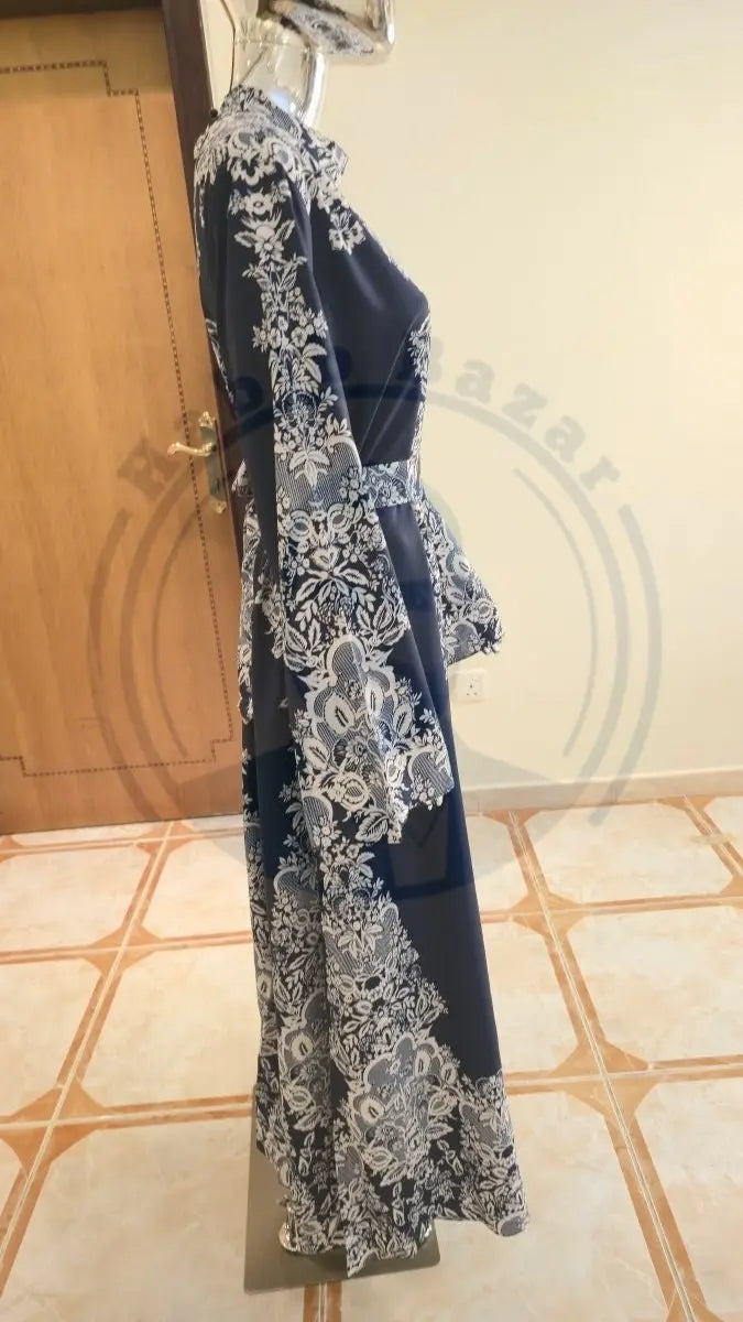 Lace & Embroidery Hourglass Women's Dress | UAE Fashion - Habib Bazar
